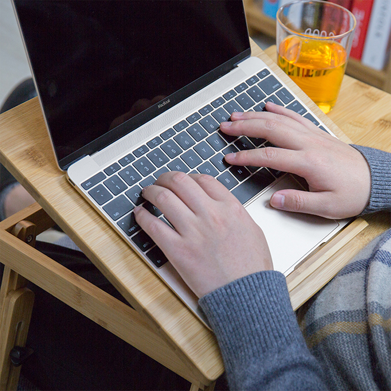 Laptop-Schreibtisch aus Bambus